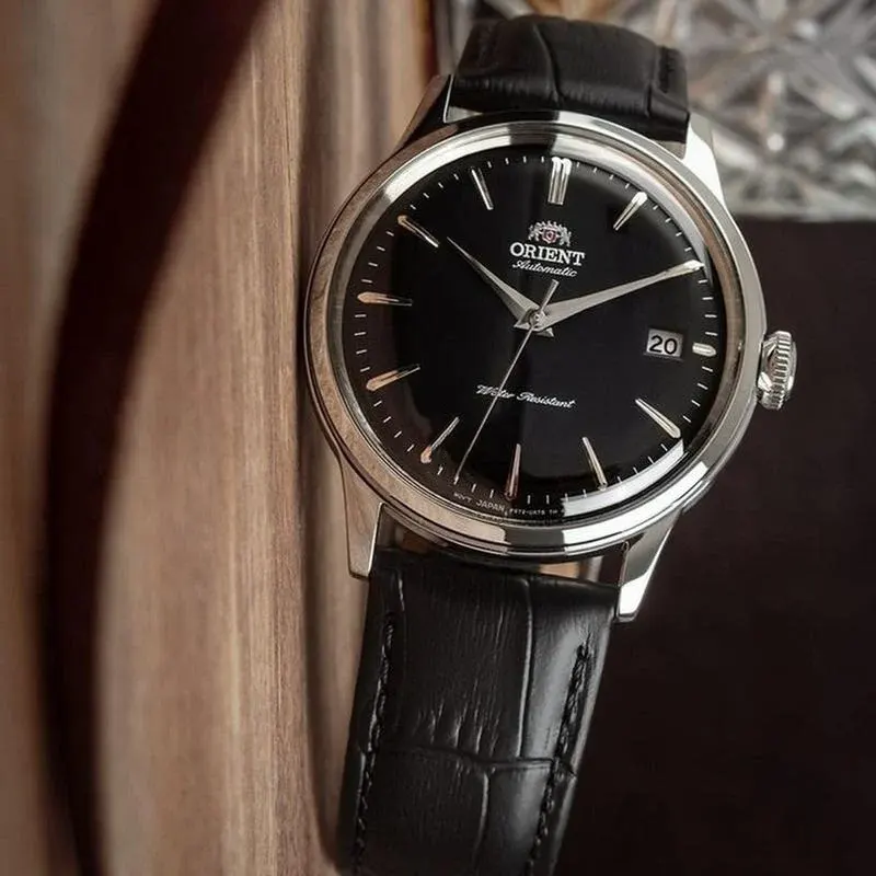 Orient Bambino Version 7 Automatic Black Dial Men's Watch- RA-AC0M02B